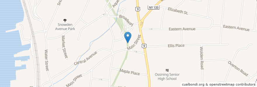 Mapa de ubicacion de Karma Lounge en États-Unis D'Amérique, New York, Westchester County, Town Of Ossining, Ossining.