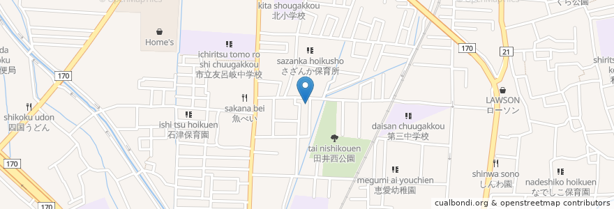 Mapa de ubicacion de 南歯科医院 en 日本, 大阪府, 寝屋川市.