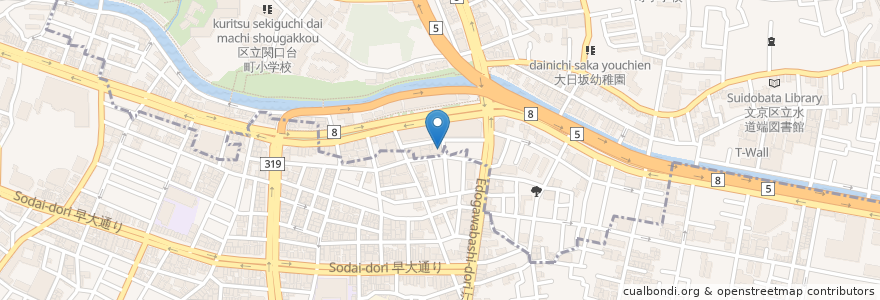 Mapa de ubicacion de Tricolore en 日本, 東京都, 新宿区.