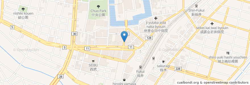 Mapa de ubicacion de キレイな証明写真 en 日本, 福井県, 福井市.