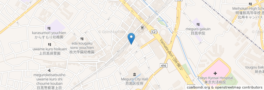 Mapa de ubicacion de すみれ en Japan, 東京都, 目黒区.