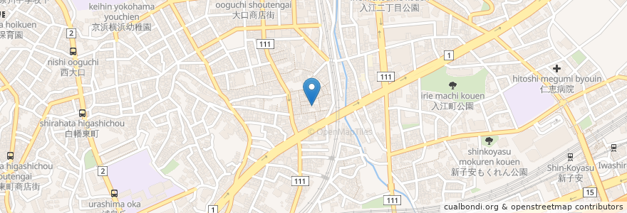 Mapa de ubicacion de さくらの季ﾃﾞｲｹｱ en Japón, Prefectura De Kanagawa, Yokohama, 神奈川区.