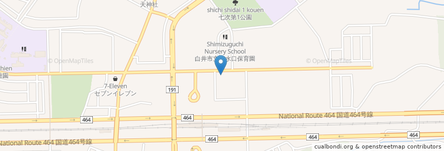 Mapa de ubicacion de 西白井複合センター en Japan, 千葉県, 白井市.