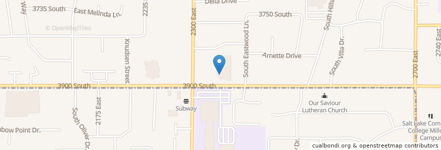 Mapa de ubicacion de Fresh Market Pharmacy en アメリカ合衆国, ユタ州, Salt Lake County, Millcreek.
