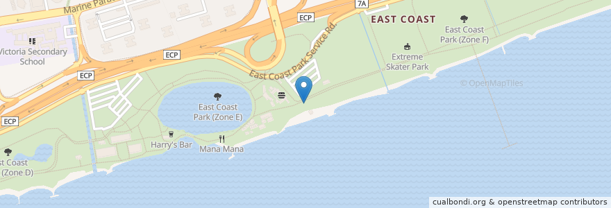 Mapa de ubicacion de Hut 33E en Сингапур, Southeast.