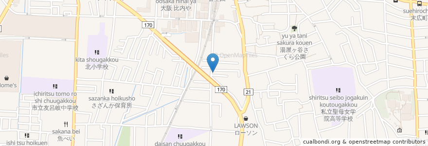 Mapa de ubicacion de うどん・そば 千とせ en Jepun, 大阪府, 寝屋川市.