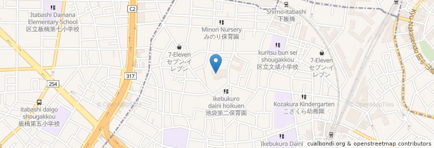 Mapa de ubicacion de 修養団捧誠会本部 en Japan, Tokio, 板橋区, 豊島区.