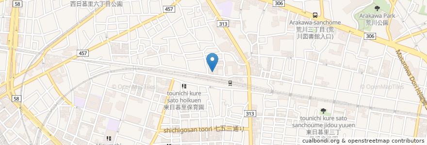 Mapa de ubicacion de 赤門会日本語学校　本校２号館 en اليابان, 東京都.