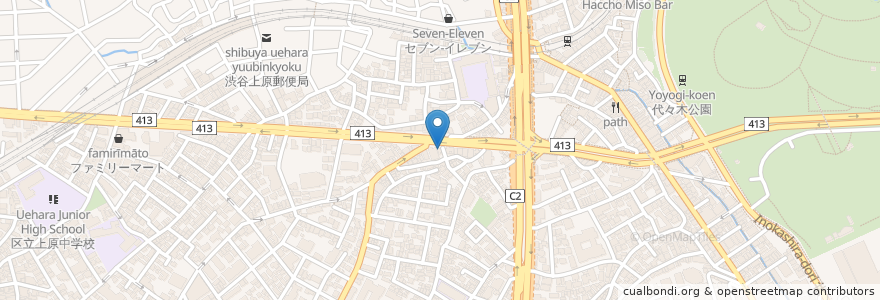 Mapa de ubicacion de Little Nap Coffee Roasters en Jepun, 東京都, 渋谷区.
