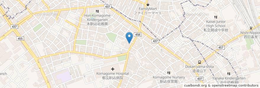 Mapa de ubicacion de 駒込かせだクリニック en ژاپن, 東京都.
