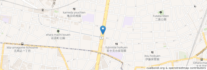 Mapa de ubicacion de 荏原営業所 en Japonya, 東京都, 品川区.