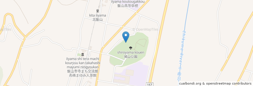 Mapa de ubicacion de 飯山市弓道場 en اليابان, ناغانو, 飯山市.
