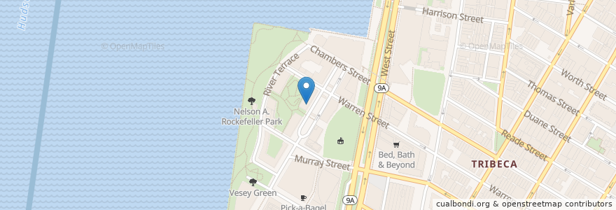 Mapa de ubicacion de Duane Reade en Estados Unidos De América, Nueva York, Nueva York, New York County, Manhattan Community Board 1, Manhattan.