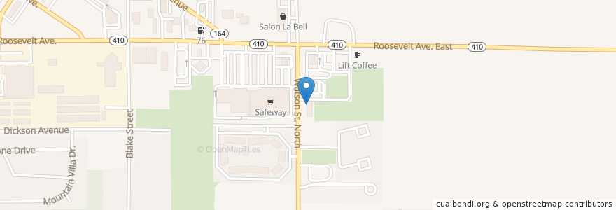 Mapa de ubicacion de Rainier Laser Aesthetic Center en ایالات متحده آمریکا, واشنگتن, King County, Enumclaw.