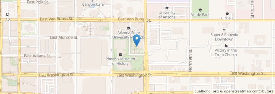 Mapa de ubicacion de Royal Coffee Bar & Roastery en Estados Unidos Da América, Arizona, Maricopa County, Phoenix.