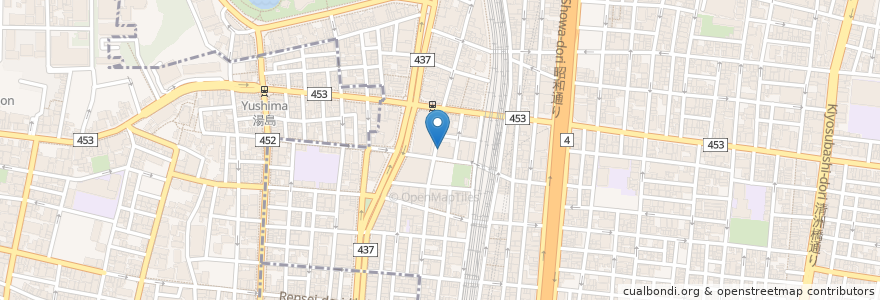 Mapa de ubicacion de 上野三郵便局 en Japón, Tokio, Taito.