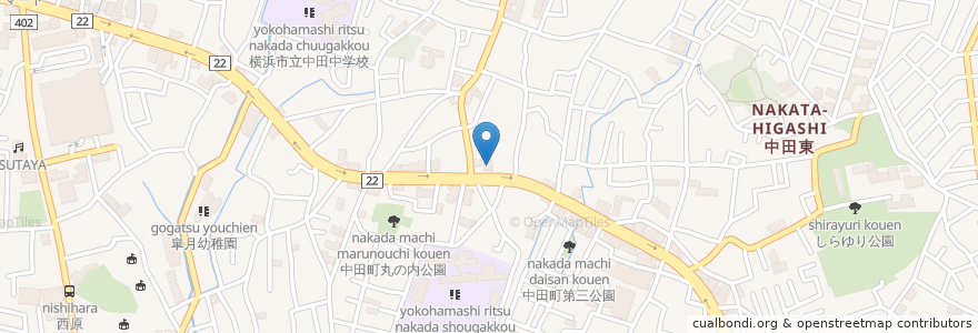 Mapa de ubicacion de マクドナルド en 日本, 神奈川県, 横浜市, 泉区.