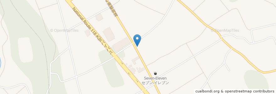 Mapa de ubicacion de 泉簡易郵便局 en Japon, Préfecture D'Ibaraki, 常陸大宮市.