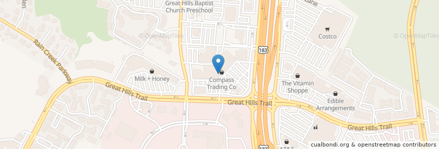 Mapa de ubicacion de Pok-e-Jo's BAR B Q en 미국, 텍사스, Travis County, Austin.