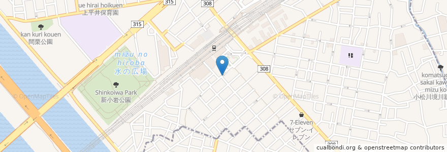 Mapa de ubicacion de 吉野家 en 日本, 东京都/東京都, 葛飾区.