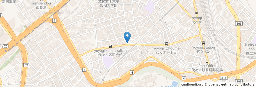 Mapa de ubicacion de Lion Curry en 日本, 東京都, 新宿区, 渋谷区.