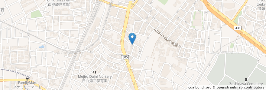 Mapa de ubicacion de 武蔵野ファッションカレッジ en 日本, 東京都, 豊島区.