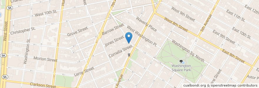 Mapa de ubicacion de Oppa Bar en Соединённые Штаты Америки, Нью-Йорк, Нью-Йорк, Округ Нью-Йорк, Манхэттен, Manhattan Community Board 2.