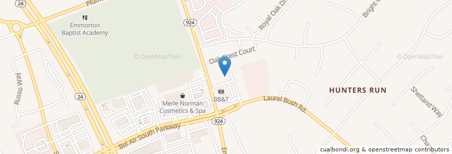 Mapa de ubicacion de Dr. Joseph LaPonzina Orthodontics en ایالات متحده آمریکا, مریلند, Harford County, Bel Air South.
