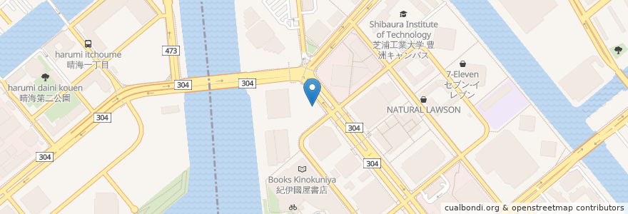 Mapa de ubicacion de シンフォニア保育園 本園 en Japonya, 東京都, 江東区.