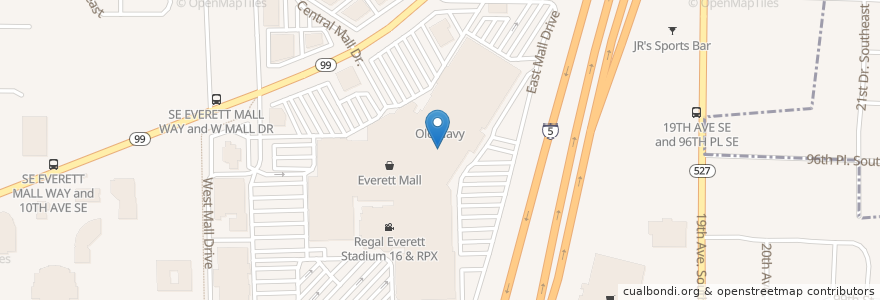 Mapa de ubicacion de Espresso Cafe en United States, Washington, Snohomish County, Everett.