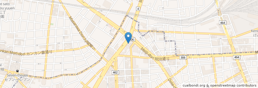 Mapa de ubicacion de 白木屋 en Jepun, 東京都.