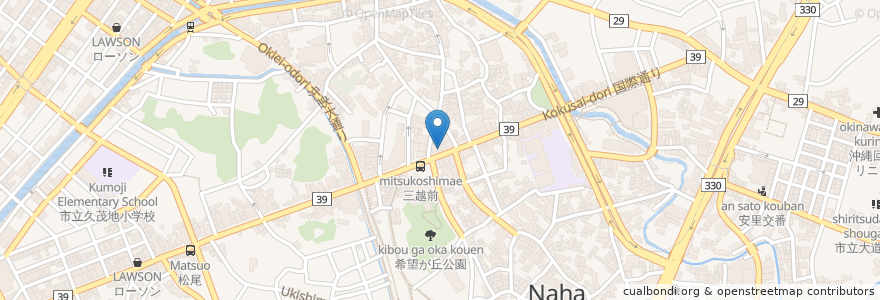 Mapa de ubicacion de ダイコクドラッグ en Япония, Окинава, Наха.
