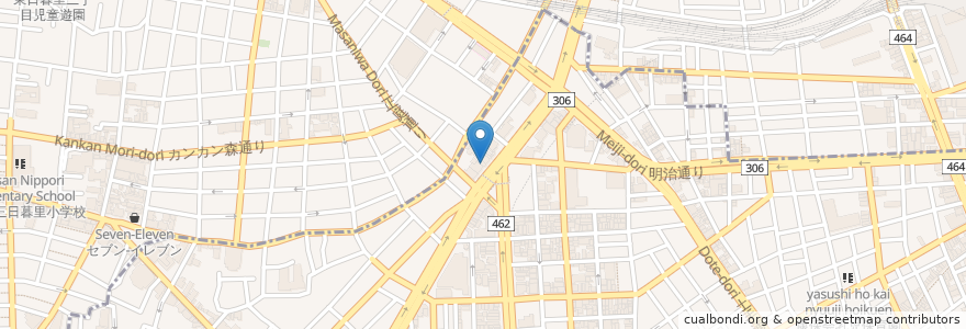 Mapa de ubicacion de 吉野家 en Japonya, 東京都, 台東区.