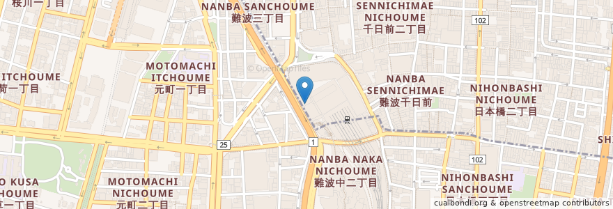 Mapa de ubicacion de なんばスカイオコンベンションホール en Япония, Осака, 大阪市, 浪速区.