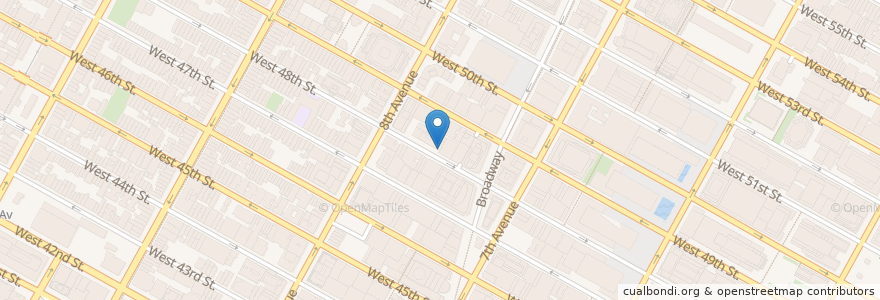 Mapa de ubicacion de Masseria Caffe & Bakery en 美利坚合众国/美利堅合眾國, 纽约州 / 紐約州, 纽约, 纽约县, Manhattan, Manhattan Community Board 5, Manhattan Community Board 4.