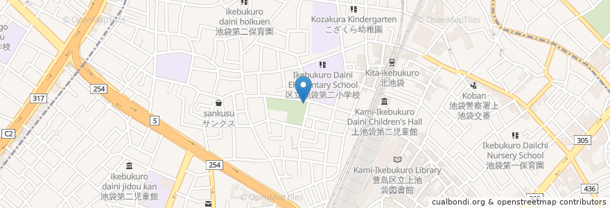 Mapa de ubicacion de 郵便ポスト en 日本, 东京都/東京都, 豊島区.