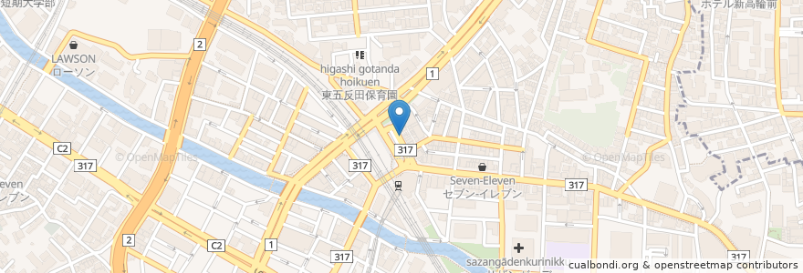 Mapa de ubicacion de ＪＲ五反田駅東口【３番？？のりばバス停】＜メモ参照＞ en Japon, Tokyo, 品川区.