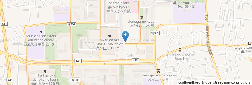 Mapa de ubicacion de 和民 光が丘ＩＭＡ公園通り店 en Jepun, 東京都, 練馬区.