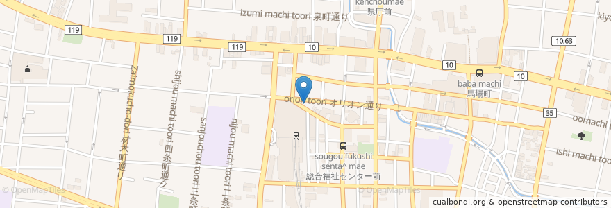 Mapa de ubicacion de さくら餃子 en Япония, Тотиги, 宇都宮市.