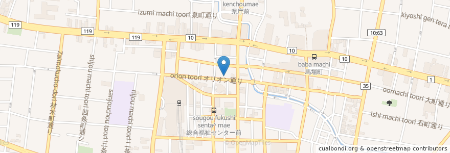 Mapa de ubicacion de 宮カフェ en Japón, Prefectura De Tochigi, Utsunomiya.