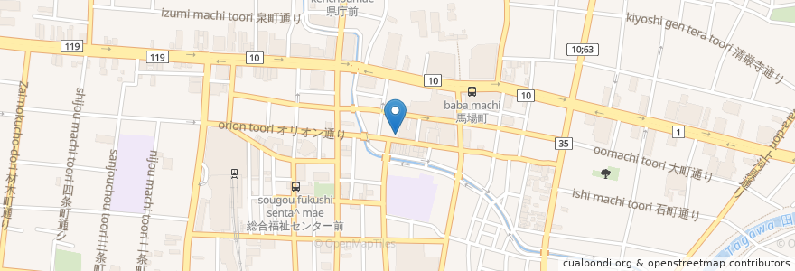 Mapa de ubicacion de ヒシヌマ薬局 en Giappone, Prefettura Di Tochigi, Utsunomiya.