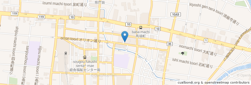 Mapa de ubicacion de ごとくっ！ en Japan, Präfektur Tochigi, 宇都宮市.