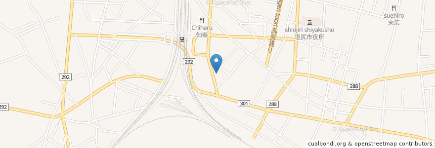 Mapa de ubicacion de フレンズ en 日本, 長野県, 塩尻市.