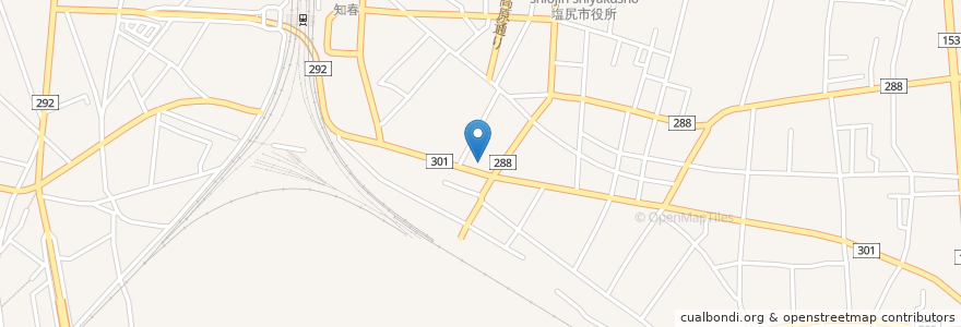 Mapa de ubicacion de プリンセス en 日本, 長野県, 塩尻市.
