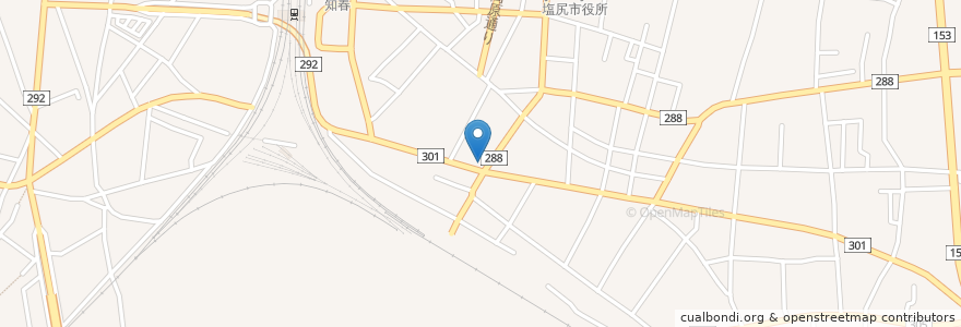 Mapa de ubicacion de トライ en 日本, 長野県, 塩尻市.
