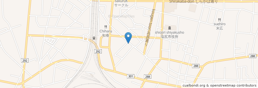 Mapa de ubicacion de Team 7400 en Japón, Prefectura De Nagano, 塩尻市.
