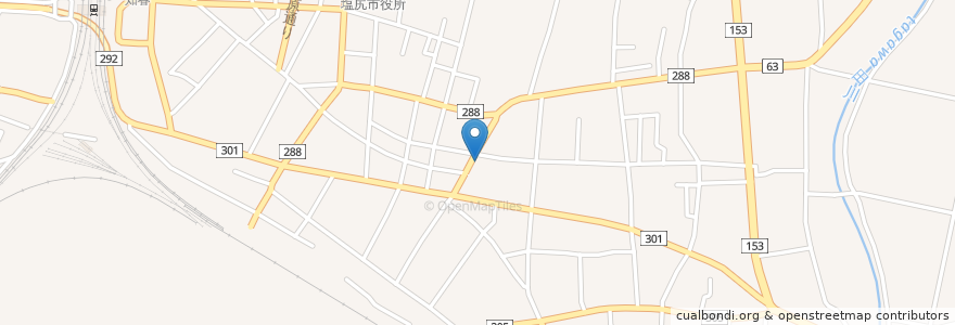 Mapa de ubicacion de 扇町薬局 en 日本, 長野県, 塩尻市.