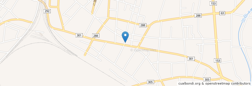 Mapa de ubicacion de 神楽屋 en 日本, 長野県, 塩尻市.