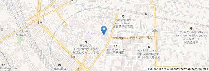 Mapa de ubicacion de ひぐらしガーデン en اليابان, 東京都.