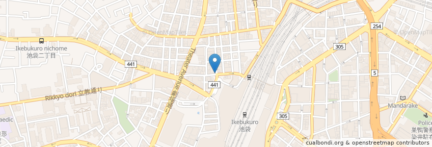 Mapa de ubicacion de 郵便ポスト en 일본, 도쿄도, 豊島区.